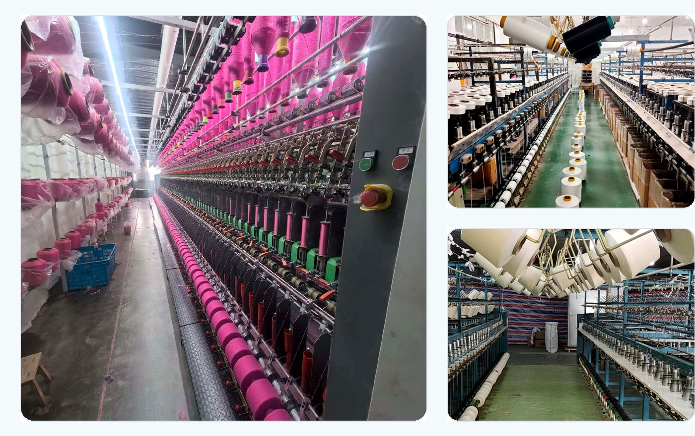 Qianyao Textile factory workshop and yarn production lines