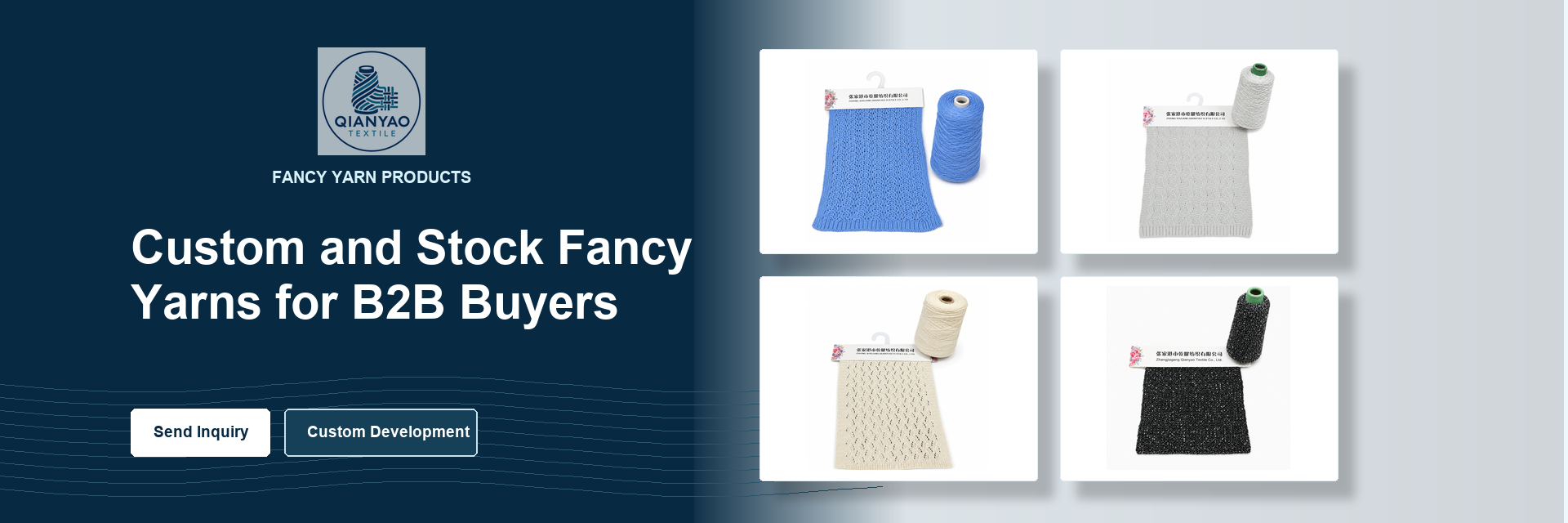 Qianyao Textile fancy yarn products for B2B buyers