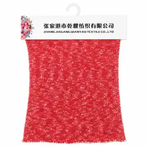 1/3.9 NM Acrylic Cotton Slub Core-Spun Ribbon Yarn Filled Tube Yarn swatch by Qianyao Textile