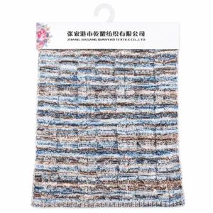15 NM Chenille Yarn with 17 NM Brushed Yarn chenille yarn fabric swatch by Qianyao Textile