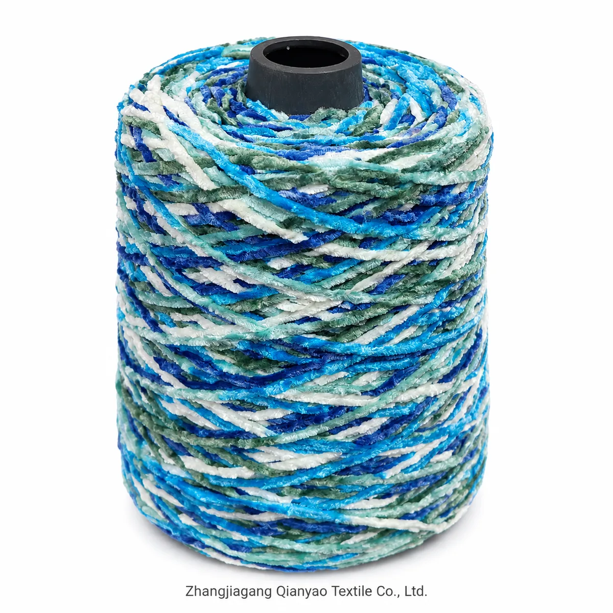 2.3 NM Chenille Yarn - Blue White Space Dyed product image