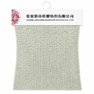 2.5 NM Acrylic Metallic Covered Yarn covered yarn fabric swatch by Qianyao Textile