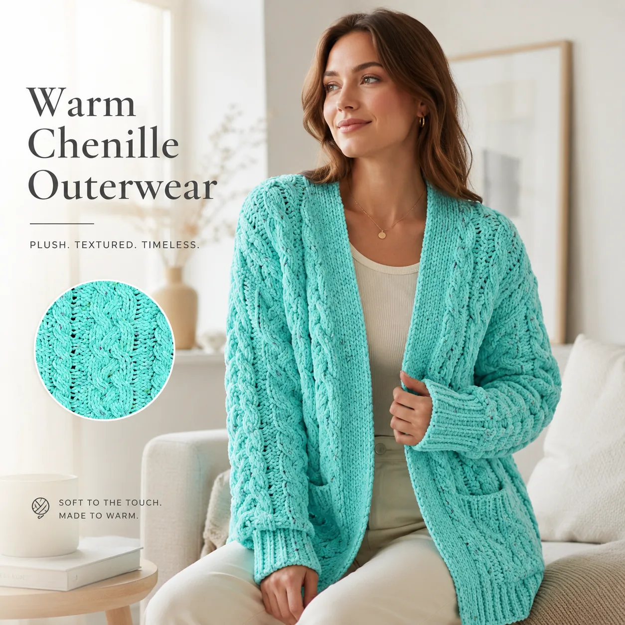 2.5 NM Chenille Yarn chenille yarn fabric swatch by Qianyao Textile