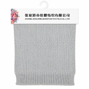 3.2 NM Acrylic Metallic Tape Yarn metallic tape yarn fabric swatch by Qianyao Textile