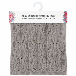 5.5 NM 83% Polyester 9% Nylon 8% Wool Brushed Yarn sample for knitwear sourcing