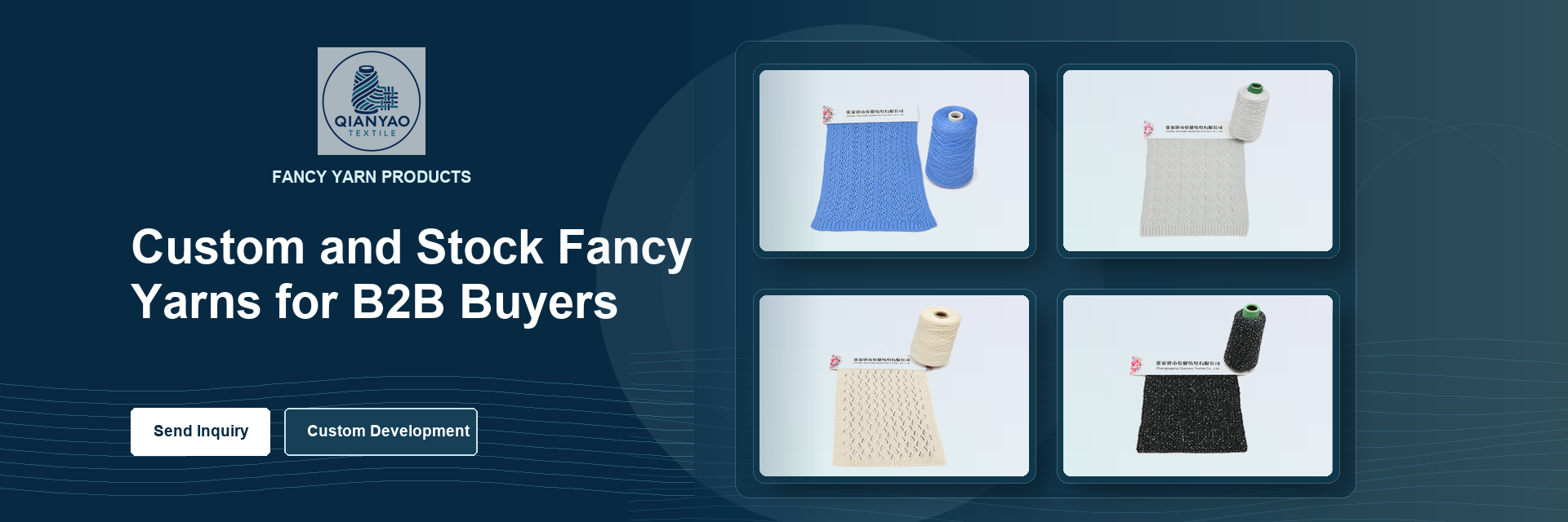Qianyao Textile fancy yarn products for B2B buyers